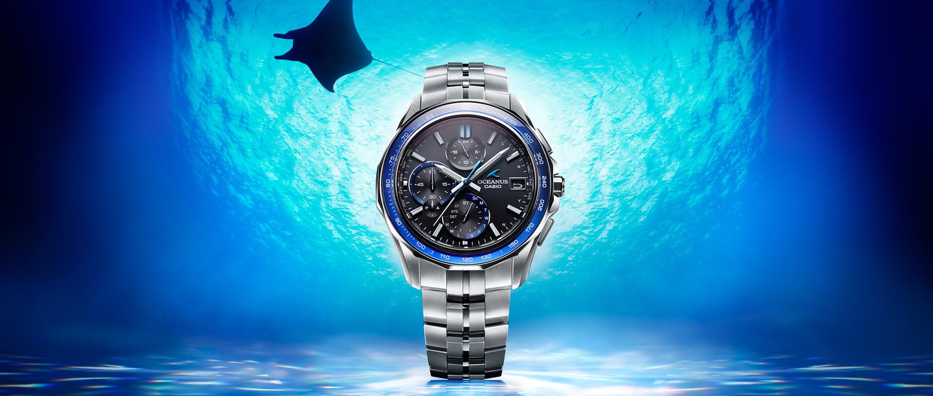 時計 CASIO OCEANUS Manta OCW-S7000A-2AJF OCWS7000A-2A | OCEANUS Manta Blue, Light blue | CASIO