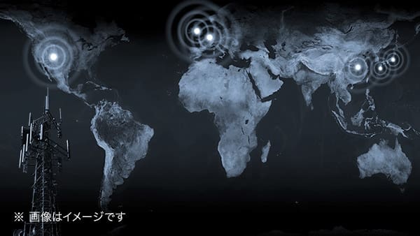 World map on a technology illustrated background World map on a technology illustrated background