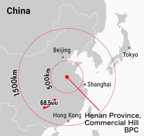 Map of multiband6 location and signal strength Map of multiband6 location and signal strength