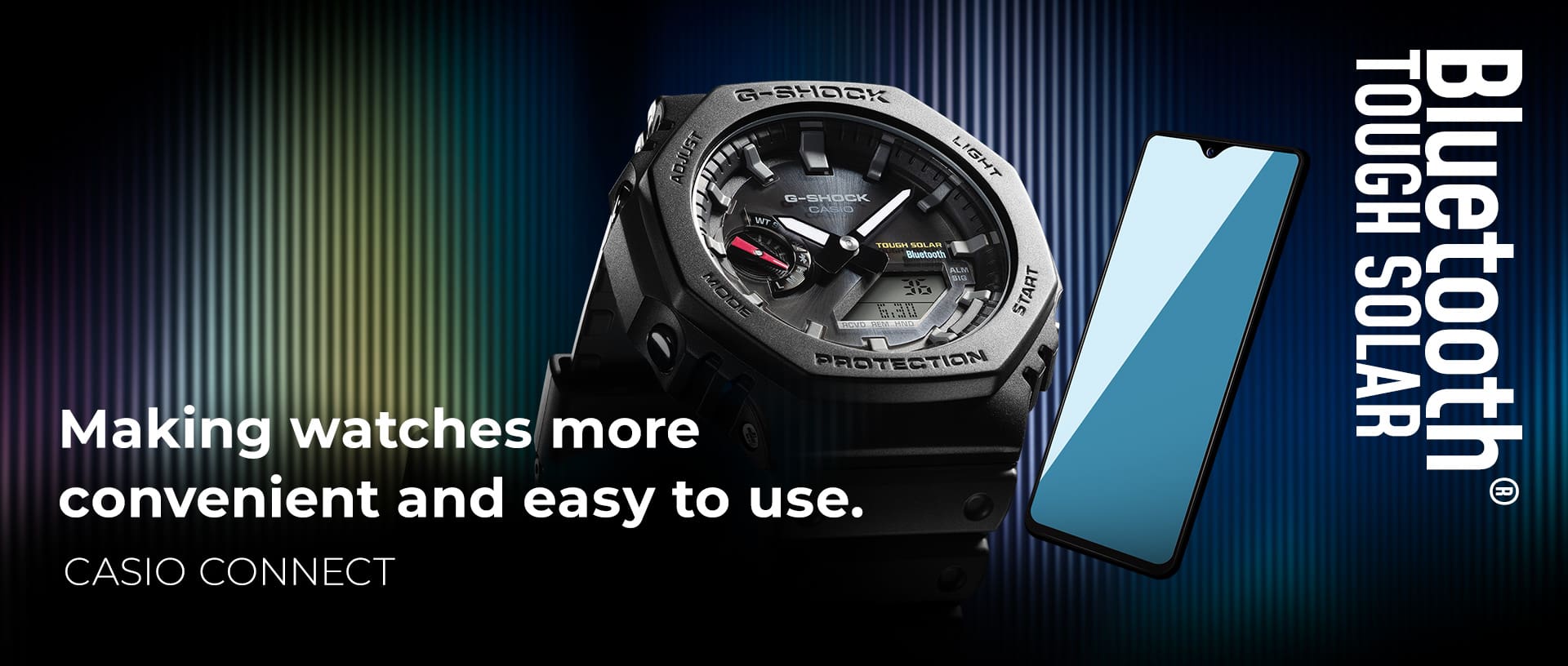 Making watches more convenient and easy to use. CASIO CONNECT