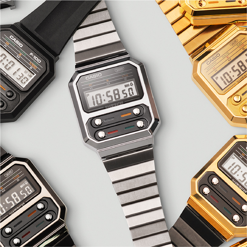 レア VINTAGE 1978's CASIO F-100 デジタル腕時計 casio ファッション レア VINTAGE 1978's CASIO F-100 デジタル