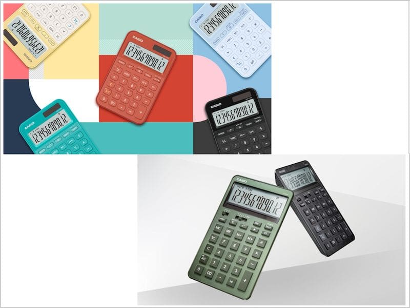 多彩なカラーや用途から選べる25機種を揃えたデザイン電卓 | CASIO