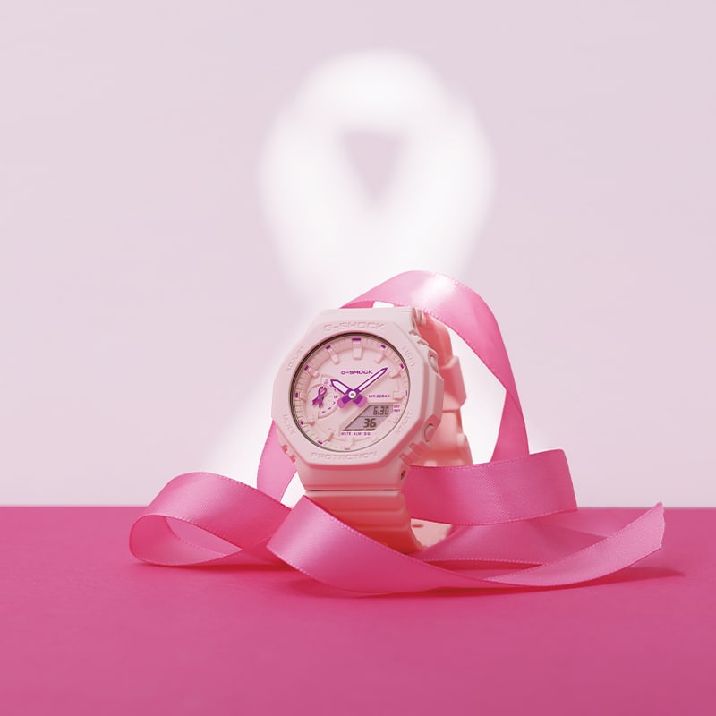ピンクリボン運動を支援するG-SHOCK 2026 | G-SHOCK 腕時計