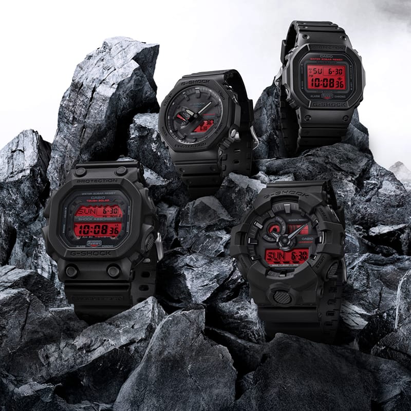 Black and Bold Red | CASIO