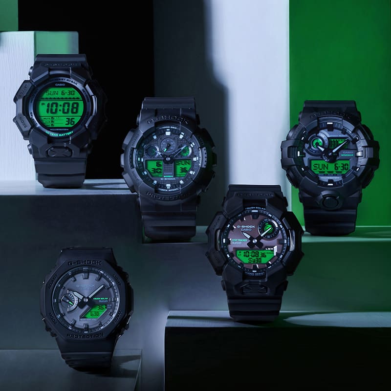 CASIO G-SHOCK ブラック/グリーン 【公式通販】