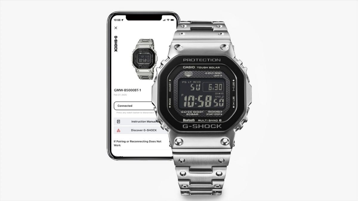 GMW-B5000BT-1 Indication de l'heure grâce à l'énergie solaire avec Bluetooth® et radio-pilotage pour une précision et une fiabilité accrues #5