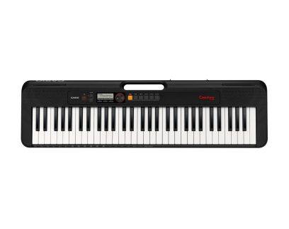 Ansicht von oben auf CASIO CT-S195 Casiotone Keyboard in Schwarz.