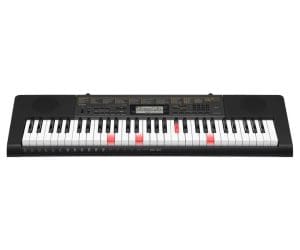 Gesamtansicht CASIO LK-265 Leuchttasten Keyboard in Schwarz.