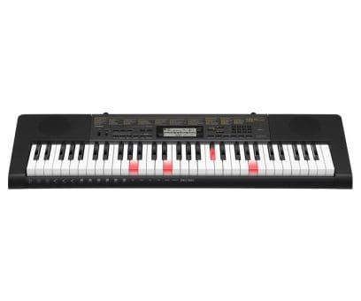 Gesamtansicht CASIO LK-265 Leuchttasten Keyboard in Schwarz.