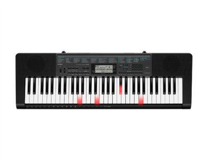 Gesamtansicht CASIO Leuchttasten Keyboard LK-266 in Schwarz von oben.
