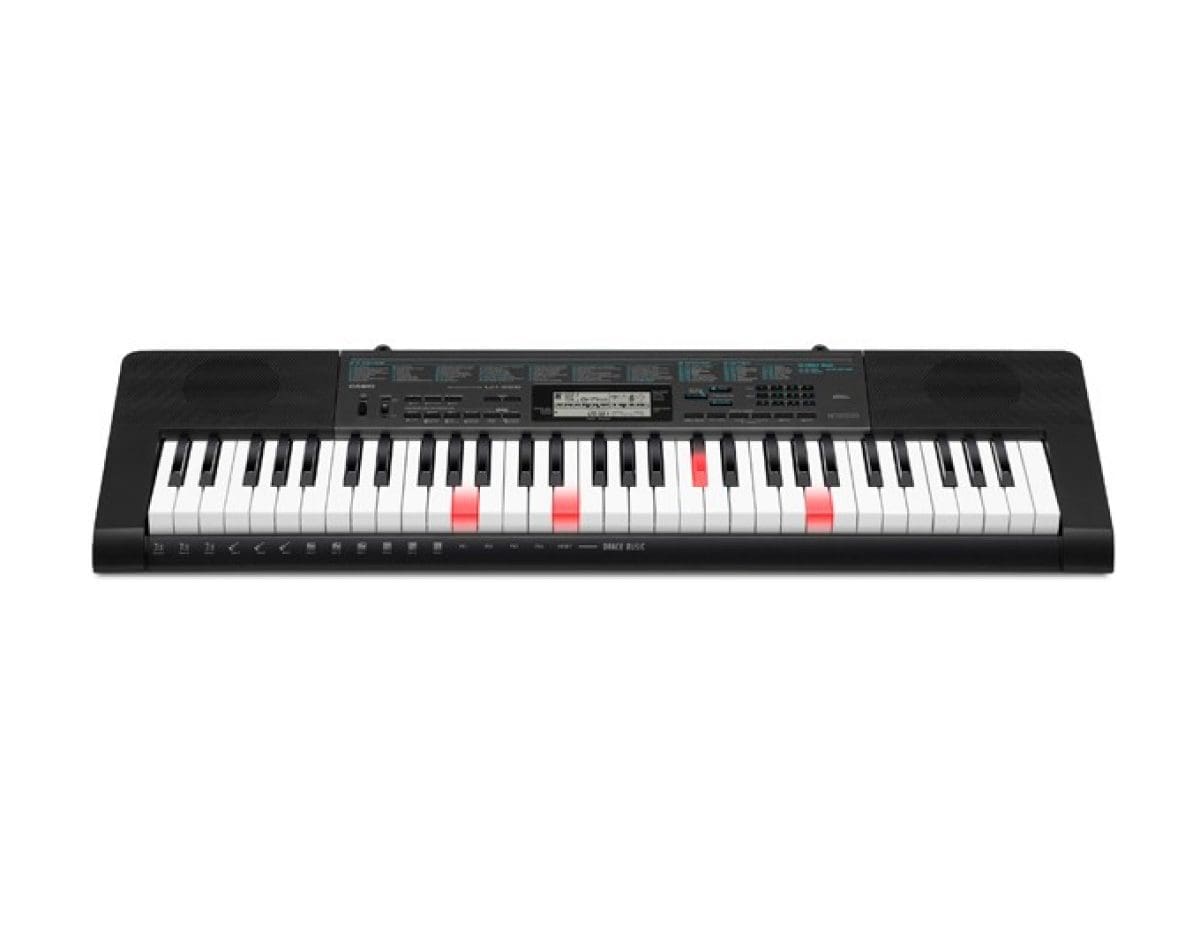 Gesamtansicht CASIO Leuchttasten Keyboard LK-266 in Schwarz.