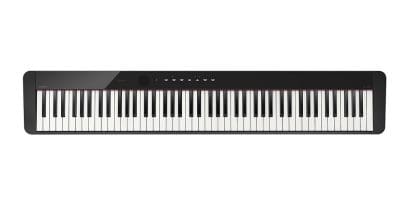 Ansicht CASIO Digitalpiano Privia PX-S1000 in Schwarz von oben.