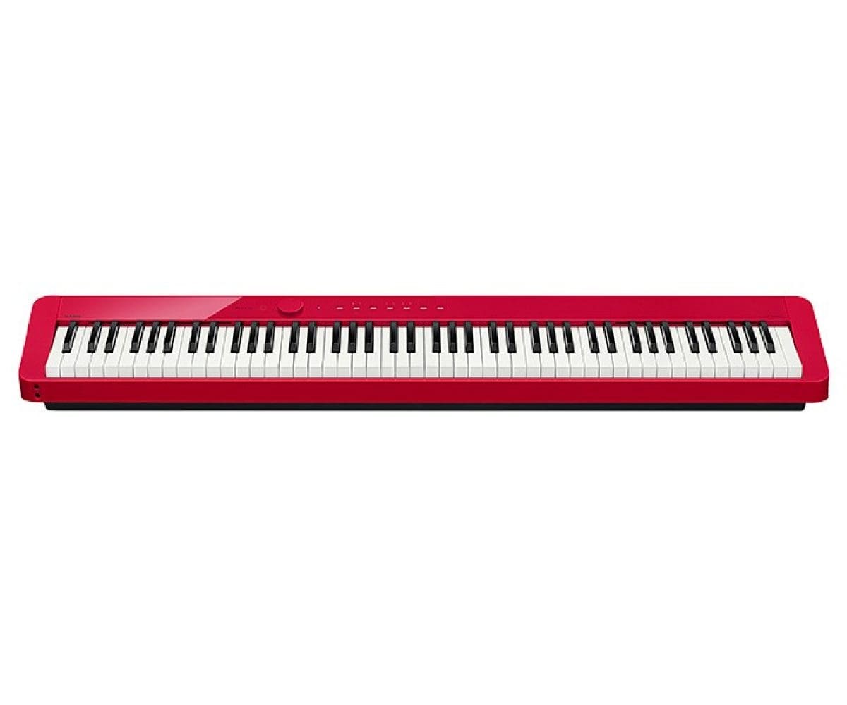 Gesamtansicht CASIO Digitalpiano Privia PX-S1000 in Rot.
