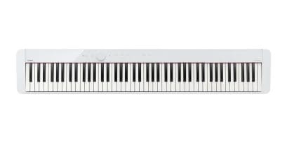 Gesamtansicht CASIO Digitalpiano Privia PX-S1000 in Weiß von oben.