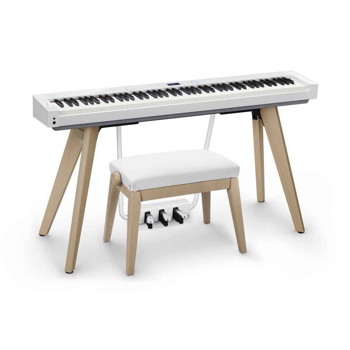 Gesamtansicht CASIO PRIVIA PX-S7000 Digitalpiano in Weiß.