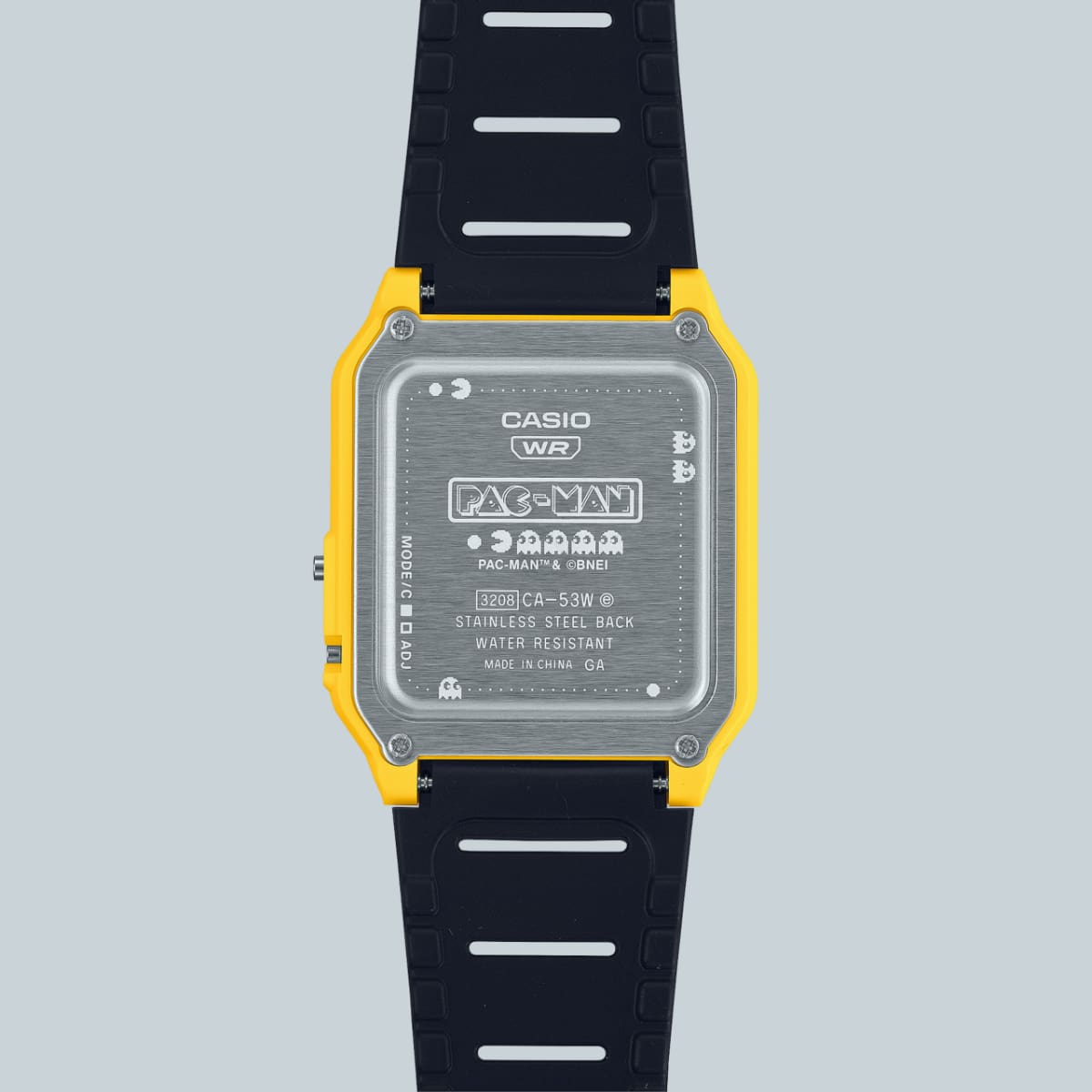 Die Rückseite der CA-53WPC-1B mit einer Pacman Gravur