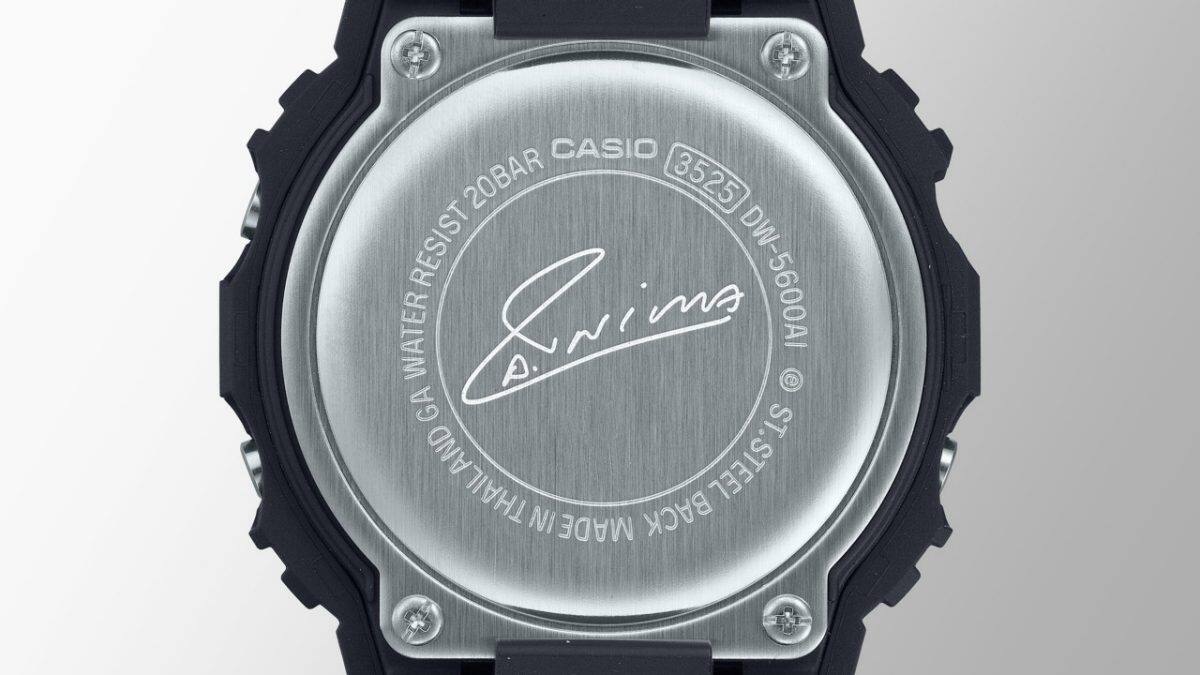 DW-5600AI-1 Gravierung auf der Rückseite