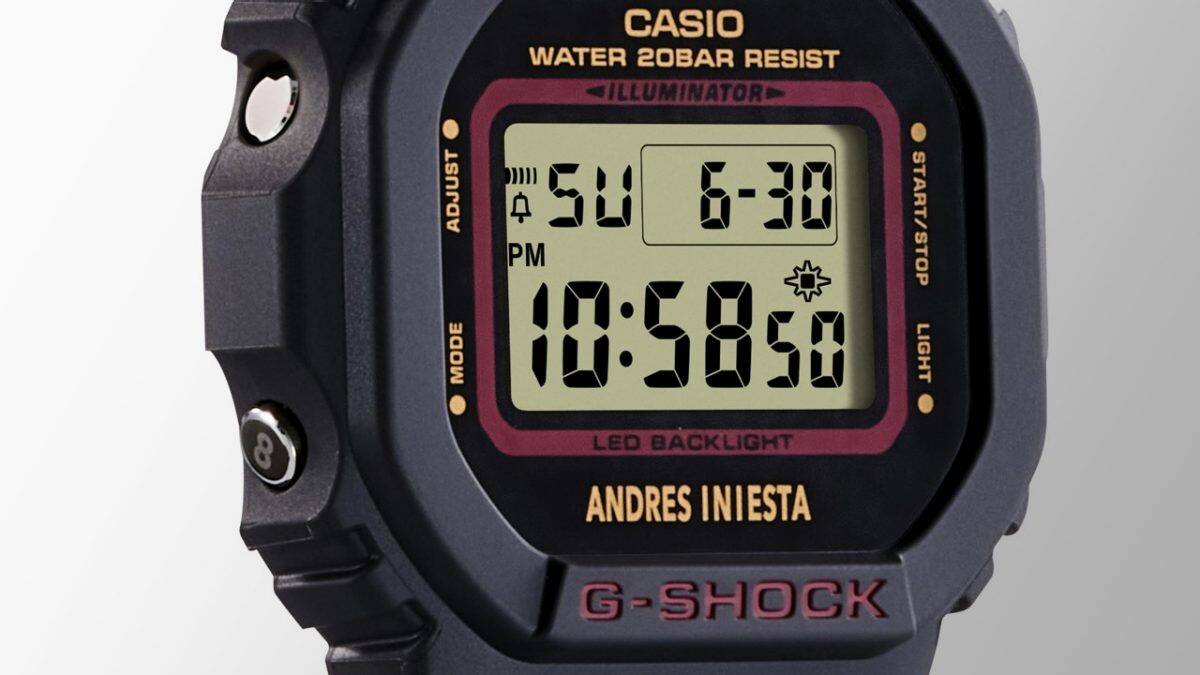 DW-5600AI-1 Gehäusedesign erzählt Iniestas beeindruckende Geschichte