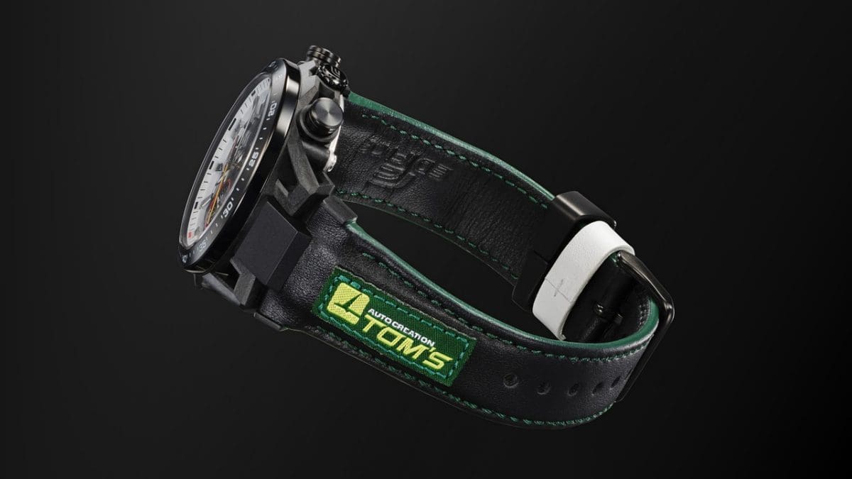 Das Original Lederarmband der EFS-S641TMS-1A ist mit dem ersten Logo von TOM’S versehen