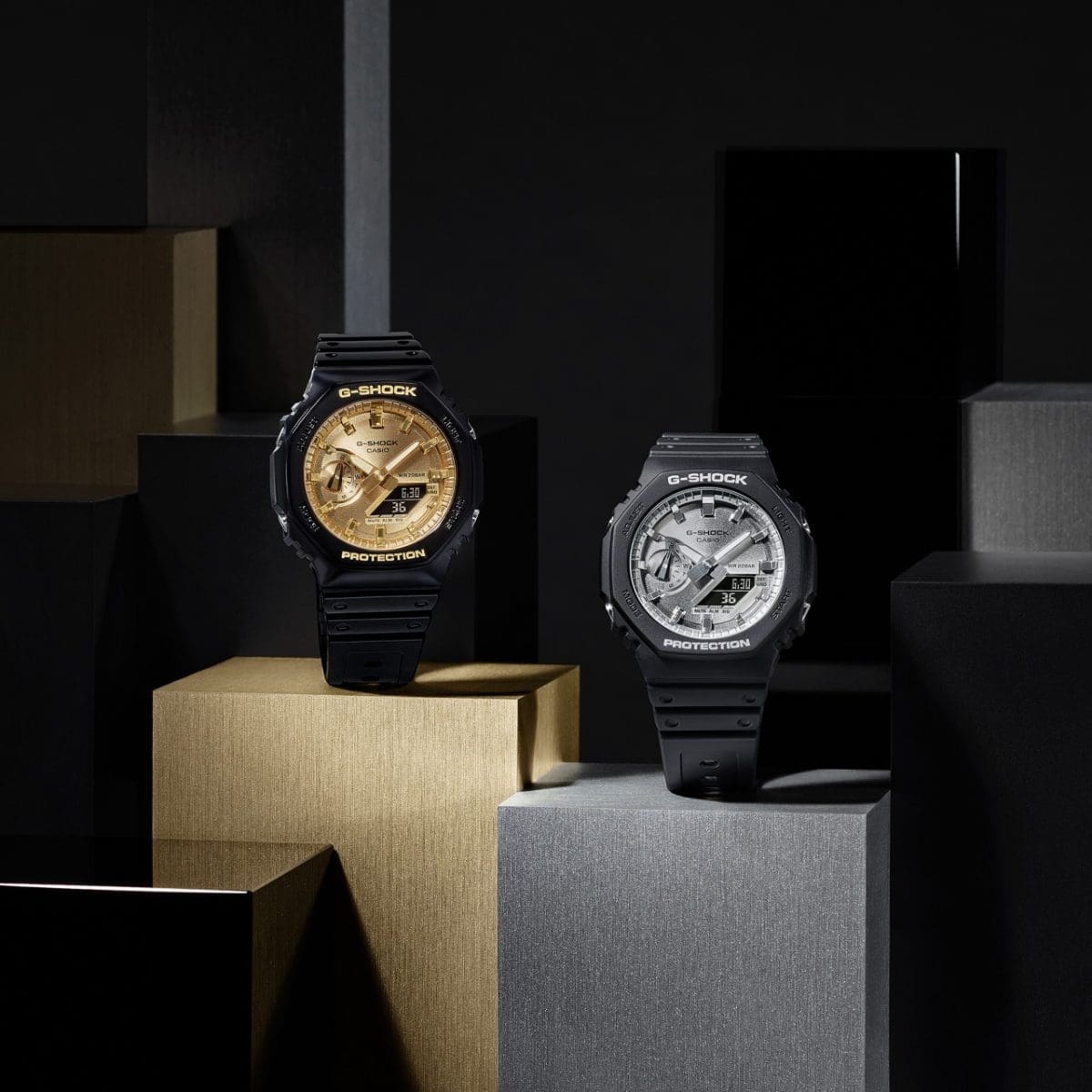 Von links: GA-2100GB-1A, GA-2100SB-1A