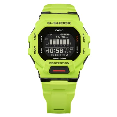 Gehäuse und Armband der G-SHOCK Armbanduhr GBD-200-9 direkt von vorn.