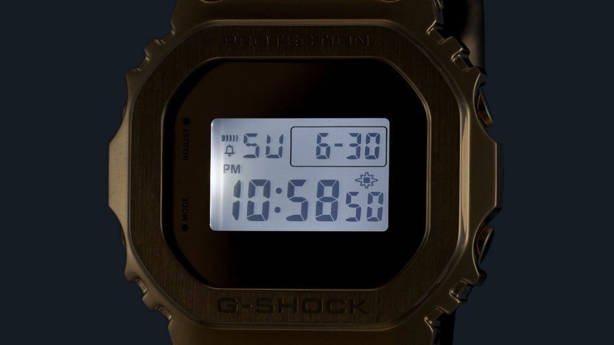 LED-Beleuchtung der GM-5600YMG-9 Digitaluhr