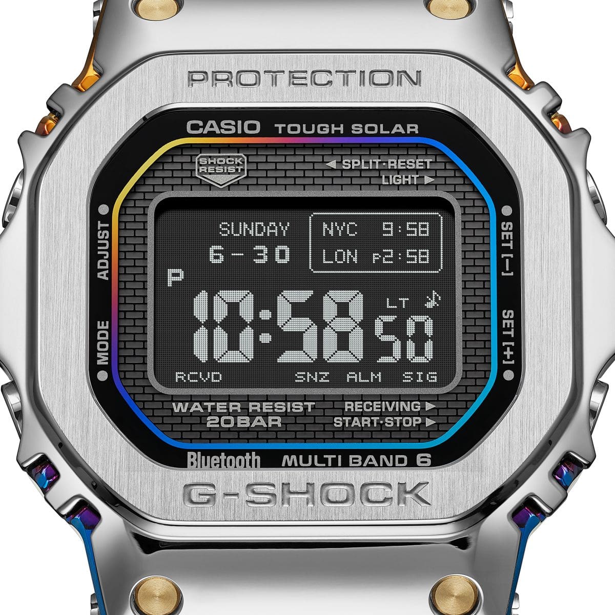 GMW-BZ5000RC-1 Main Display Font: Classic, Type D: Triple time display