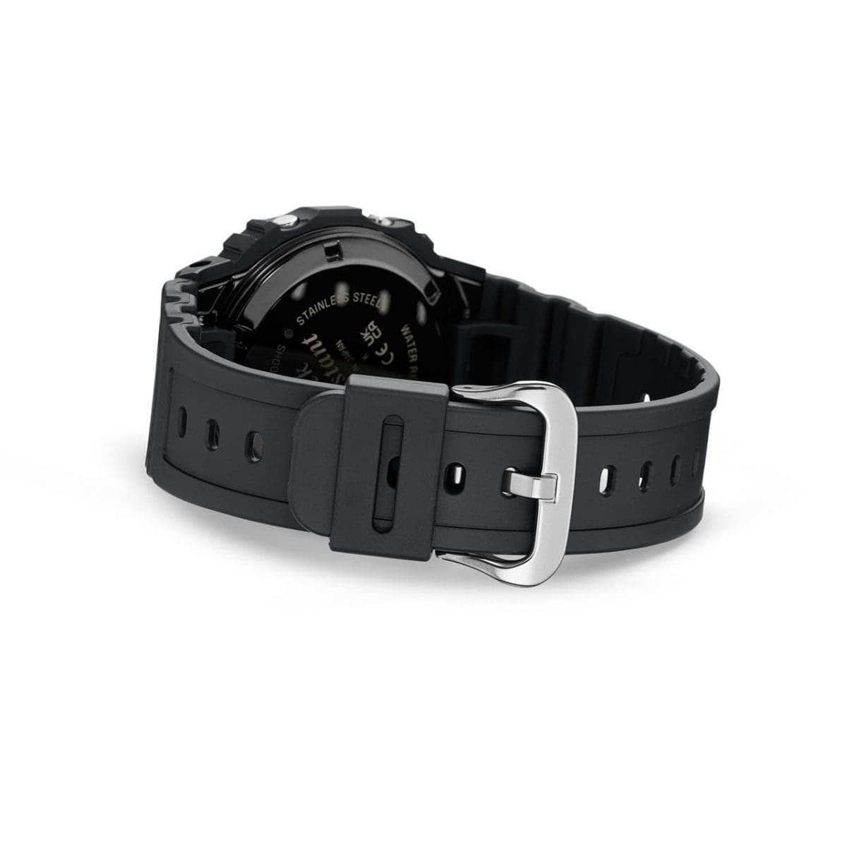 Rückseite der GW-5000HS-1 Armbanduhr und ihrer Metallschließe