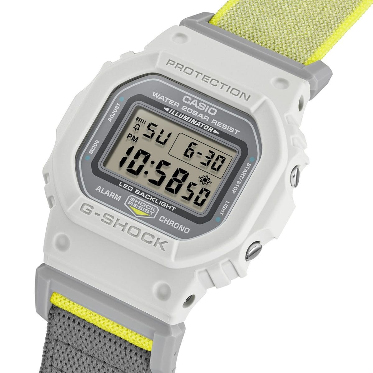 DW-5600MNC-7A8 Faixa transversal com borracha de poliuretano elástica para maior elasticidade e conforto