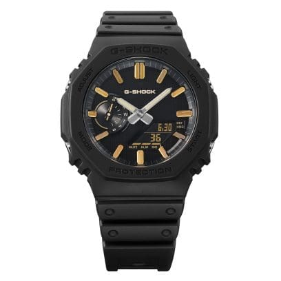 GA-2100LXB-1A9 Mostrador com acabamento em preto mate profundo