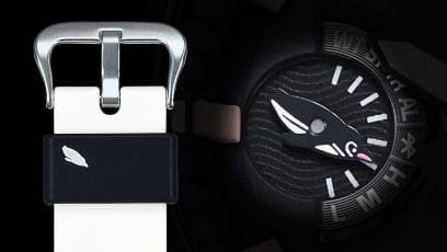 GA-B2100CD-1A7 O ponteiro indicador e a presilha da pulseira apresentam um pinguim mergulhador