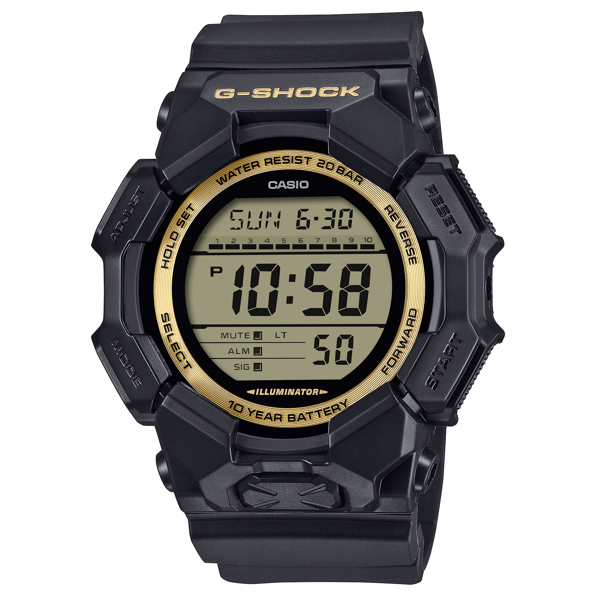 G-SHOCK ブラック/ゴールド GD-010GB-1A9 | CASIO