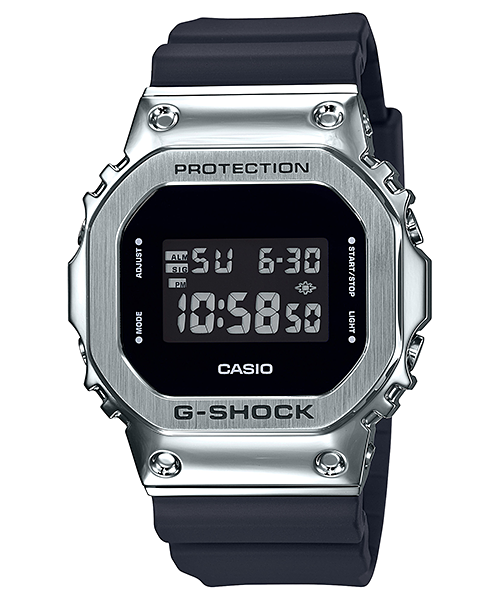 CASIO G-SHOCK GM-5600 デジタル腕時計 シルバー/ブラック GM-5600-1 | CASIO