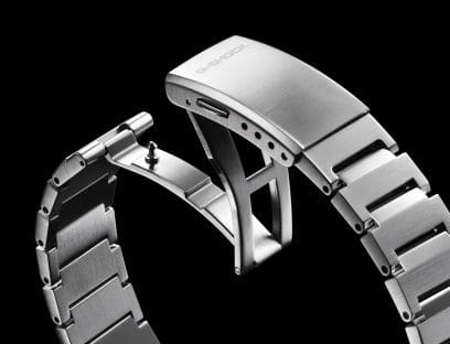 GST-B1000BD-2A A pulseira de aço inoxidável, desenvolvida para o GST-B1000 * A imagem mostra o GST-B1000D.