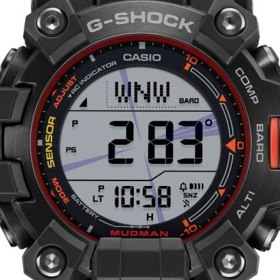 GW-9500MEC-1 LCD duplex, exibição de bússola digital