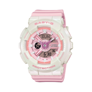BA-110PD-2A | BABY-G ANALOG DIGITAL White | CASIO CANADA