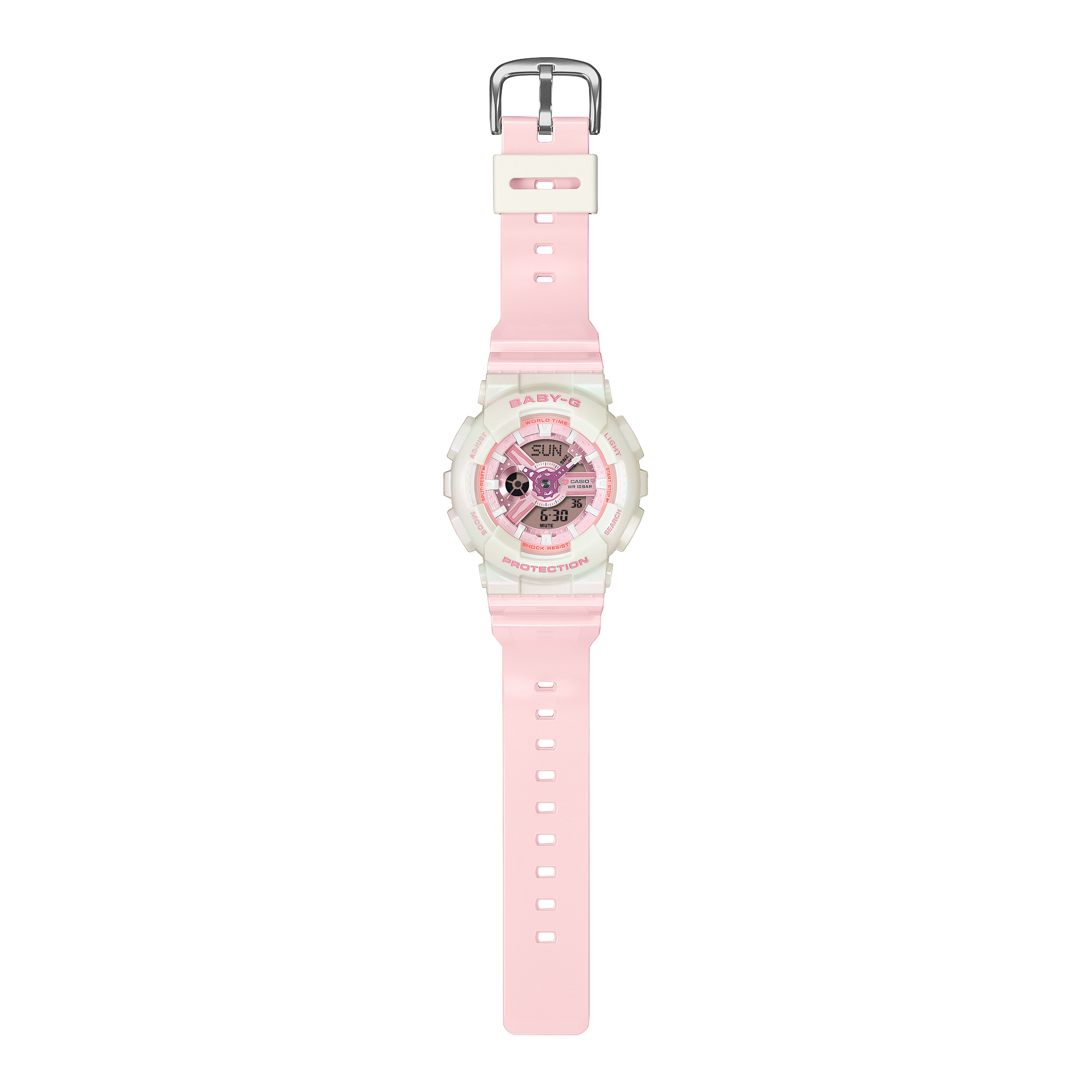 BA-110PD-4A | BABY-G ANALOG DIGITAL White | CASIO CANADA