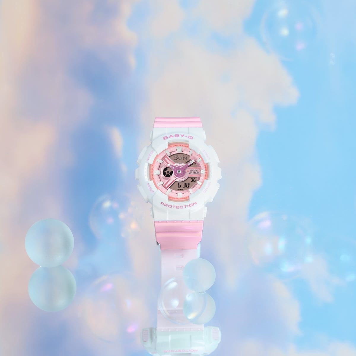 BA-110PD-4A | BABY-G ANALOG DIGITAL White | CASIO CANADA