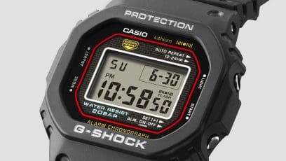 DW-5000R-1A Bezel meticulously re-creating the original design