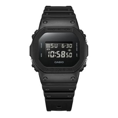 G-SHOCK black digital DW-5600UBB-1 square watch secondary Front View #3