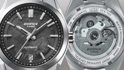 EFK-100CD-1A Mechanical movement: Shown off with a see-through case back