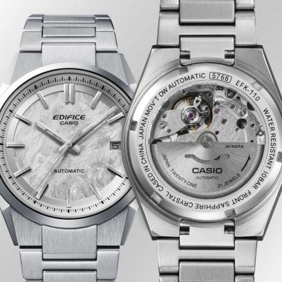 EFK-110D-1A Made-in-Japan mechanical movement: Visible through the see-through case back      * Image shows the EFK-110D-7A. #5