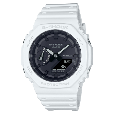 CASIO G-SHOCK GA-2100 ホワイト GA-2100-7A | G-SHOCK ANALOG-DIGITAL White | CASIO CANADA