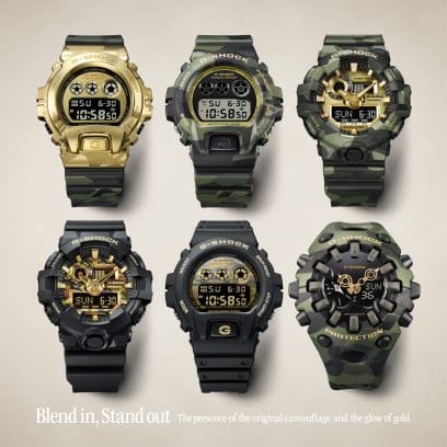 Top row, from left: GM-6900CMG-3, DW-6900CMG-3, GA-700CMG-3A Bottom row, from left: GA-700CF-1A, DW-6900CF-1, GA-V01CMG-3A #6