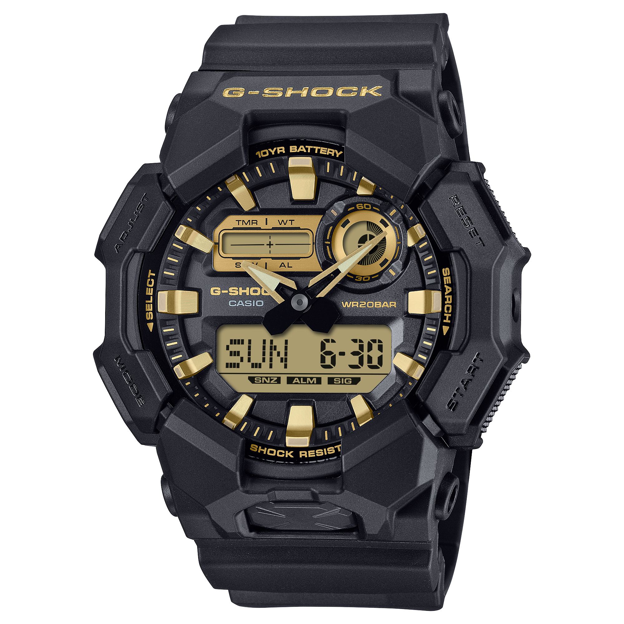 G-SHOCK GA-010GB ブラック/ゴールド GA-010GB-1A9 | G-SHOCK ANALOG-DIGITAL Black | CASIO CANADA