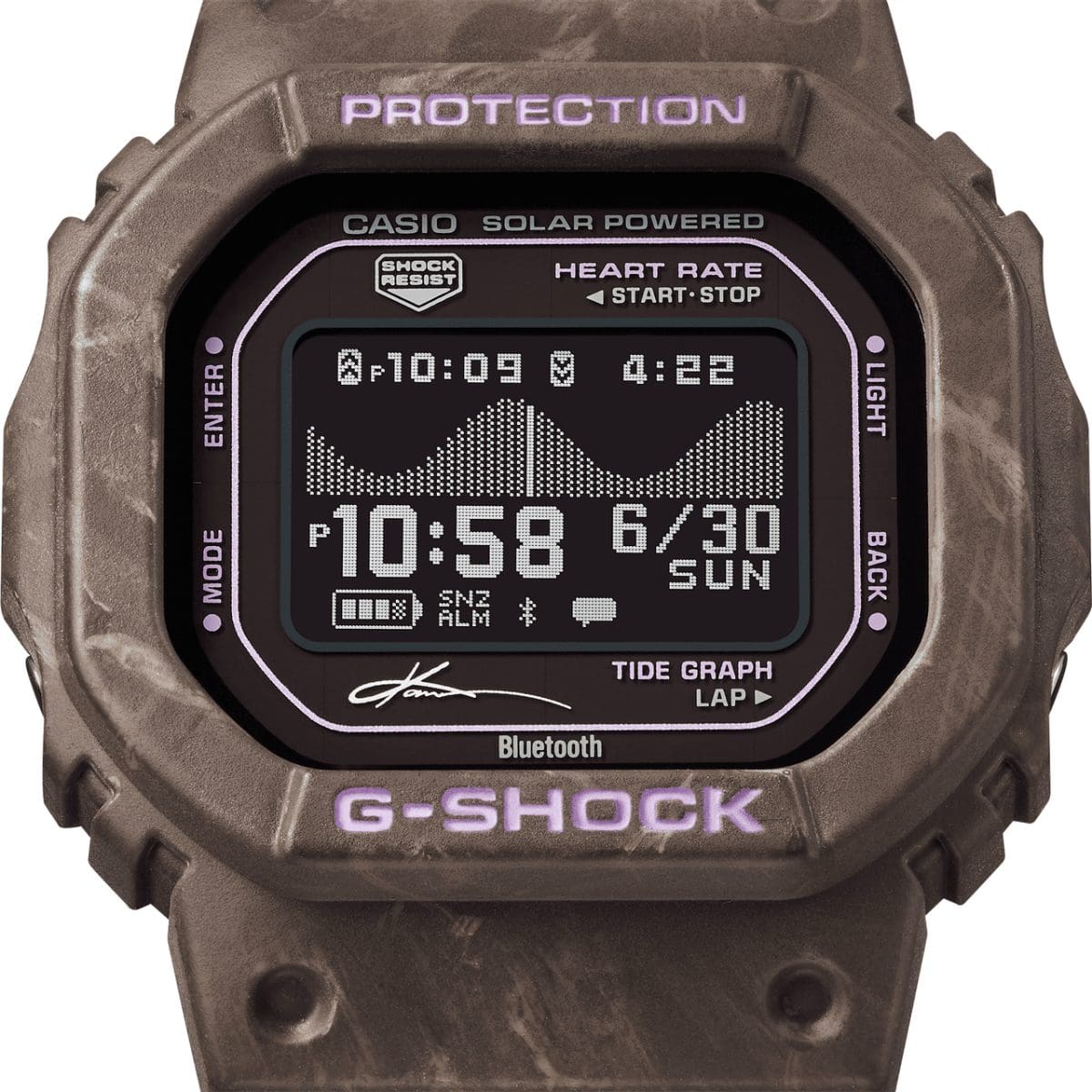 GBX-H5600KI-5 Digital face with MIP LCD: Striking display of tide graphs #5