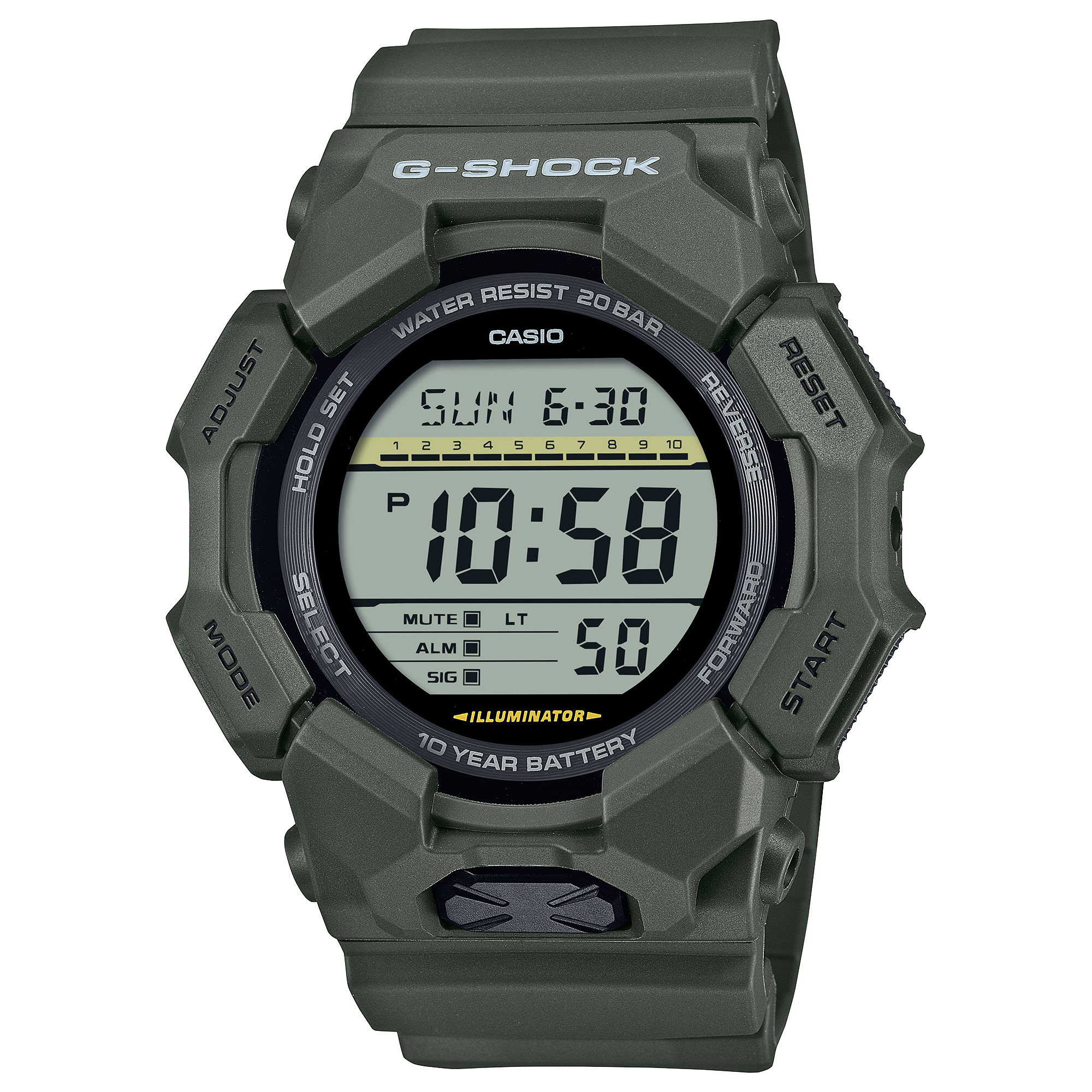 GD-010-3 | G-SHOCK DIGITAL Green | CASIO CANADA