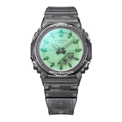 GMA-P2100SR-1A Shimmering sun-drenched summer colors: Vapor deposition effects cover entire watch glass #7