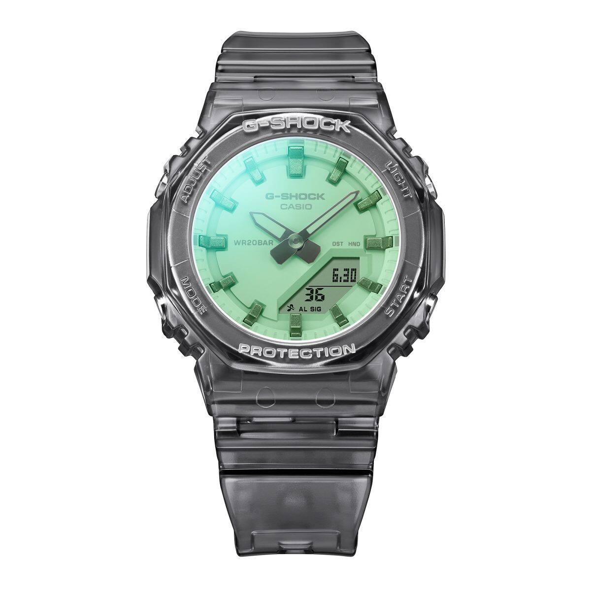 GMA-P2100SR-1A Shimmering sun-drenched summer colors: Vapor deposition effects cover entire watch glass #7
