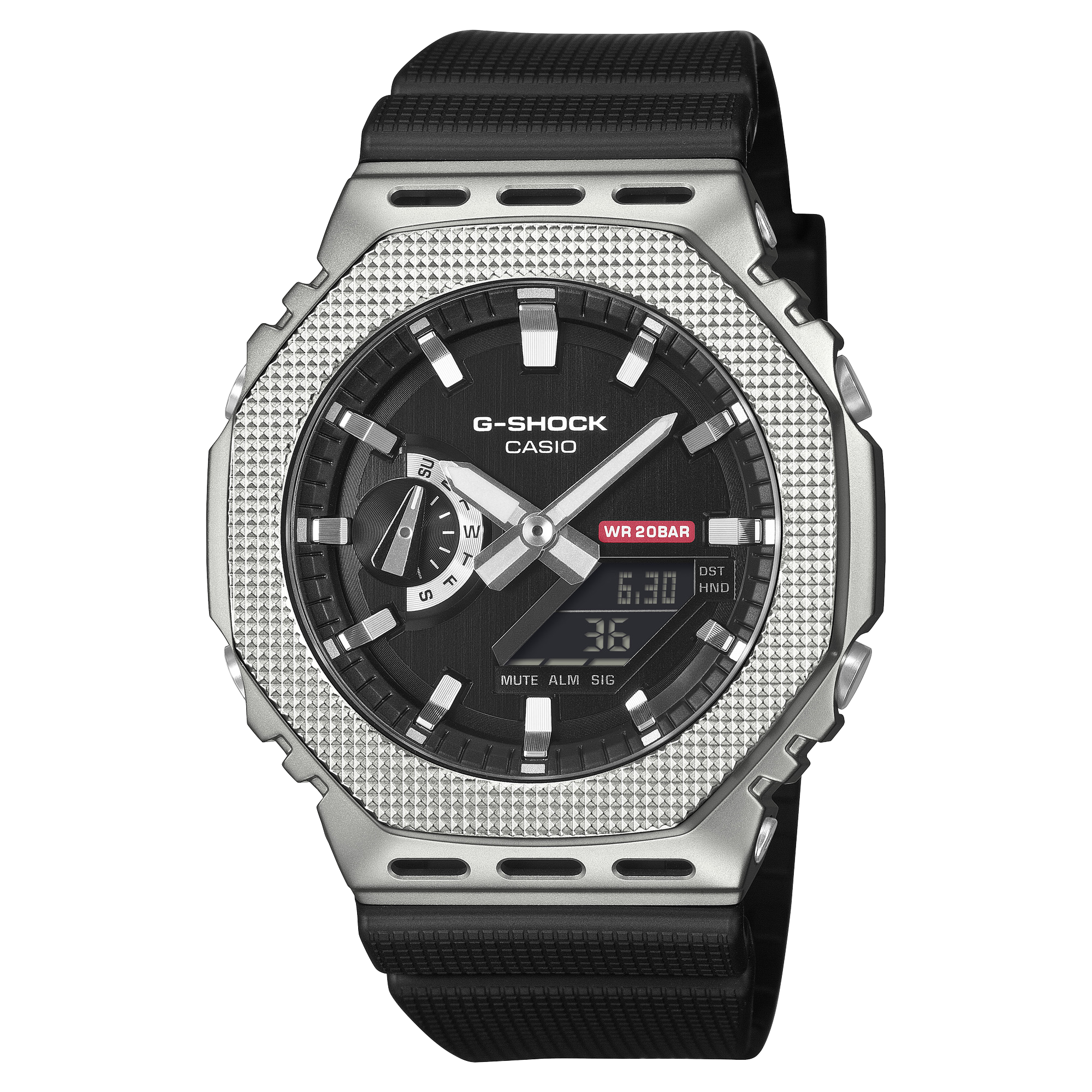 【love-no-cry.0324】G-SHOCK GM-2100M GM-2100M-1A | G-SHOCK G-STEEL Silver | CASIO CANADA